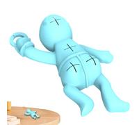 Pencil Holder for Desk, Novelty Decorative Funny Body Pencil Holder, Desktop Crime Accident Scene Pen Holder, Compact Home Accessory