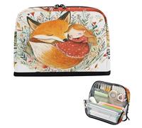 Pencil Holder Large Capacity Makeup Big Capacity Stationery Bag for Teen School Must Haves Fox Little Girl Sleep