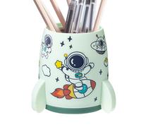 Pencil Holder - Rocket Ship Cup High Capacity | Cute Rocket Shaped Pen Cup | High Capacity to Store Makeup Brushes, Pens, Pencils, Scissors & Sort Writing