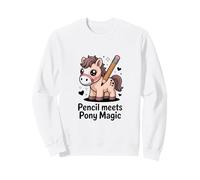 Pencil Meets Pony Magic Cute Kawaii Pony Sweatshirt