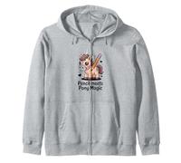 Pencil Meets Pony Magic Cute Kawaii Pony Zip Hoodie