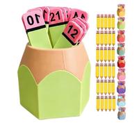 Pencil Number Counting Set, 1-30 Number Matching Set, Reusable Maths Manipulatives For Sequencing & Matching, Classroom Activities, Educational Learning Games, Preschool & Primary School(Light green)