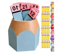 Pencil Number Counting Set, 1-30 Number Matching Set, Reusable Maths Manipulatives For Sequencing & Matching, Classroom Activities, Educational Learning Games, Preschool & Primary School(Dark blue)