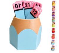 Pencil Number Counting Set, Reusable Classroom Organization and Sequencing Board, Crayon Number Matching Set 1-30, for Math Manipulative, Draw Numbers and Supply，Light Blue