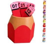 Pencil Number Counting Set, Reusable Classroom Organization and Sequencing Board, Crayon Number Matching Set 1-30, for Math Manipulative, Draw Numbers and Supply，Deep Red