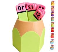Pencil Number Counting Set, Reusable Classroom Organization and Sequencing Board, Crayon Number Matching Set 1-30, for Math Manipulative, Draw Numbers and Supply，Light Green