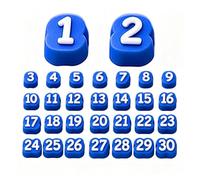 Pencil Number Topper Reusable School Location Labels Set