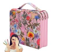 Pencil Organizer Bag - Oxford Cloth 124 Slot Multilayer Zipper Holder 450g Large Capacity Pencil Case, Watercolor Marker Storage, Art Pen Bag, Multilayer Case | Artist Drawing Supplies Storage