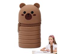 Pencil Organizer for Desk | Expandable Pencil Bag | Retractable Desk Organizer with Cartoon Storage for Teens, Kids, Teachers, Home,