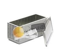 Pencil Organizer, Pencil Cases for School | Small Storage Box Stylish Case and Case | Metal Box with Lids, Compact Multi-Purpose Food Container, Medium