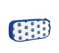 Pencil Pen Case Evil Eyes Print Large Capacity Pencil Box Bag Double Zipper Pencil Cases Organizer For Office College School Adult Teen Girl Boy, Blue, One Size, Big Capacity Pattern Printing, Blue,