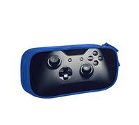 Pencil Pen Case Gaming Controller Pattern Print Large Capacity Pencil Box Bag Double Zipper Pencil Cases Organizer For Office College School Adult Teen Girl Boy, Blue, One Size, Big Capacity Pattern