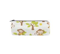 Pencil Pen Case High School Pen Bags Man Multi-Purpose Monkeys with Bananas Trees