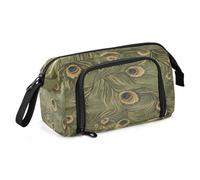 Pencil Pen Case Large Capacity Slots Pencil Case with Handle Stand Up Pencil Case for Girls College Oil Painting Feeling Cute Cat
