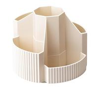 Pencil Pen Holder - School Supplies Organizer, Pen Storage Box | 5 Compartments Rotating Desk Stationary Organiser, Desktop Storage Pen Holder, Art Supply Organizer for Home Offices Classroom