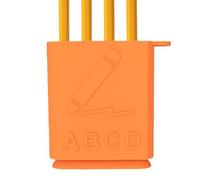 Pencil Point Guard - Silicone Pencil Protector, Protective Anti-Breakage Tip Cover with Top Hook | Pen Head Guard for Students, Artist, Home, Office, School, Classroom, Outdoor, Desktop, Orange, Refer
