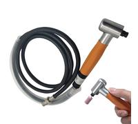 Pencil Polisher Tool, Pneumatic Micro Grinder Angle Air 90 Degree Die Pencil Polisher Tool Accessories Kit Orange, Pneumatic Micro Grinder
