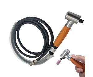 Pencil Polisher Tool, Pneumatic Micro Grinder Angle Air 90 Degree Die Pencil Polisher Tool Accessories Kit Orange, Pneumatic Micro Grinder