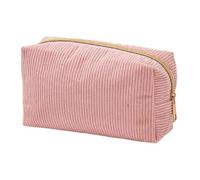 Pencil Pouch - Aesthetic Corduroy Makeup Case for Cosmetic, Large Organizer Holder with Zipper Storage, Stationery Bag for College, Teens, Teachers, Women, Offices, Classroom, 7.09x4.13in