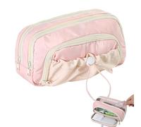 Pencil Pouch - Canvas Waterproof Stationery Bag, Large Capacity Drawstring Organizer, School Supply Holder with Durable Fabric Build and Easy Access Design | Student School Travel for Teen Girls Boys