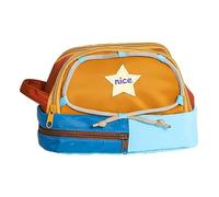 Pencil Pouch Cute, Large Capacity Star Pattern Bag, 9.06x4.72x5.51 inches, Sturdy Zipper Closure, Multi-Purpose Stationery Organizer for Student, School, Makeup Use