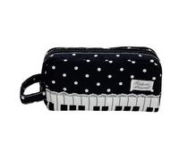 Pencil Pouch Cute Retro Aesthetic Piano Key Design Organizer Box | School Pencil Case for Classroom College Girl Boys Travel School
