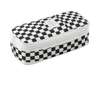 Pencil Pouch - Large Capacity Double Zipper Organizer for Neat Stationery Arrangement, Multi-Compartment Design with Smooth Easy-Glide Function, Aesthetic Case College School Kids Girls Boys