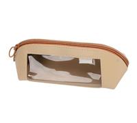 Pencil Pouch, Leather Pencil Pouch Small Pencil Pouch with Long Zip Opening PU Leather for Students (#1)