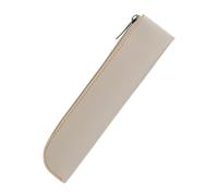 Pencil Pouch, Pen Bag, PU Leather, Pencil Case, Large Capacity Bag, Pen Pouch, Simple Case, Back to School Supplement, PU Leather, be-white, Mass Beauty