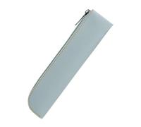 Pencil Pouch, Pen Bag, PU Leather, Pencil Case, Large Capacity Bag, Pen Pouch, Simple Case, Back to School Supplement, PU Leather, blue (pale), Mass Beauty