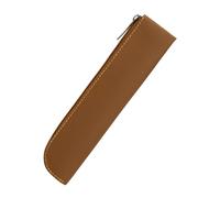 Pencil Pouch, Pen Bag, PU Leather, Pencil Case, Large Capacity Bag, Pen Pouch, Simple Case, Back to School Supplement, PU Leather, brown, Mass Beauty