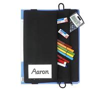 Pencil Pouch with Zipper Multi Pockets Pen Holder Office College Supplies Organizer Document Storage Bag for Mail, Calculator, Cards, Keys, File Folder, Pen, Pencil, Book, Journals, 8.5 x 11.6 Inch