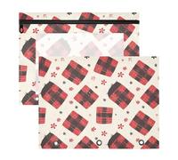 pencil pouches With 3 Reinforced Grommets Plastic File Folder for A4 Paper Letter 2 Pack Teacher Office, Color 1, 1 size x2, Cartoon