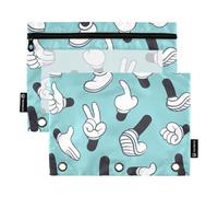 Pencil Pouches with Zipper with Clear Window Mdg0nza2nti5z0e0svnmvlvwbui0 Binder Pencil case Large and Sturdy 3 Rings Binder folders for School, Office & Home Multicolored 2 PCS