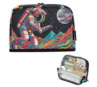 Pencil Pouches Zipper Pencils Case Colorful Astronaut Planet Space Pencil Bags Storage Teen Girls Pen Pouch Boy Students Organizer Back to School Supplies