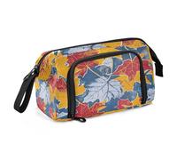 Pencil poucheses Large Capacity Girls Pencil Case with Zipper Pencil Cases for School for Teacher Preppy School Oil Painting Feeling Cute Cat