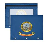 Pencil pouching Clear Plastic File Folder for A4 Paper Letter 2 Pack Teacher Classroom Supplies Idaho State Flag