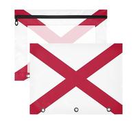 Pencil pouching Clear Plastic File Folder for A4 Paper Letter 2 Pack Teacher Classroom Supplies State Flag