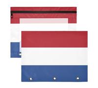 Pencil pouching Multi-Purpose Pen Holder Case for A4 Paper Letter 2 Pack Students Back to School Flag of The Caribbean Netherlands