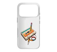 Pencil Rewind Cassette Old School Music Lovers Party 80s 90s Case for iPhone 17 Pro