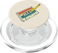 Pencil Rewinding Cassette Tape Vintage 70s 80s 90s Men Women PopSockets PopGrip for MagSafe