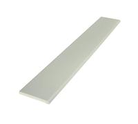 Pencil Round Architrave uPVC Plastic Finishing Trim Moulding (2.5m) - 65mm, Agate Grey