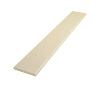 Pencil Round Architrave uPVC Plastic Finishing Trim Moulding (2.5m) - 65mm, Cream