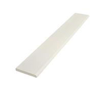 Pencil Round Architrave uPVC Plastic Finishing Trim Moulding (2.5m) - 65mm, White Ash