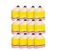 Pencil Shaped Bag - 12PCS Teacher Appreciation Gift Set, Creative Decorative Storage Boxes For Notebook Calculator Supplies | Graduation Classroom Birthday Holiday Week Party Favor Organizer Pack Set