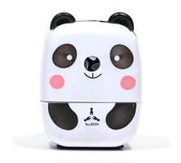 Pencil Sharpener, Non Slip Tool Students Gift Kids Small Stationery Cartoon Animal Labor Saving Desktop School Cute Hand Crank(Panda)