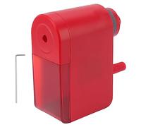 Pencil Sharpener, Professional Art Tool with Regulated Thickness, Automatic Pen Feeding, Red - Adjustable 10 Levels, Long - Lasting Alloy Steel, Large Waste Tank