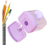 Pencil Sharpener,With Colourful Lid And Double Hole Accessories,Acaling Ointment da Pele | For Children Classroom Artistic Creation Artists' Offices Home Drawing Nursery Makeup