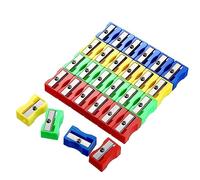 Pencil Sharpeners,50 PCS Mini Pencil Sharpener Metal Aluminum Alloy Handheld Dual Sharpening Blade Single Holes Sharpener for Most Size Pencils Adult Kids