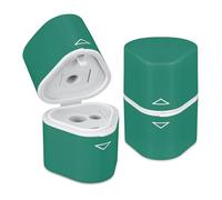 Pencil Sharpeners with Container - Perfect for Kids, Students, Artists - Manual Pencil Sharpener Pack of 2 (Green)